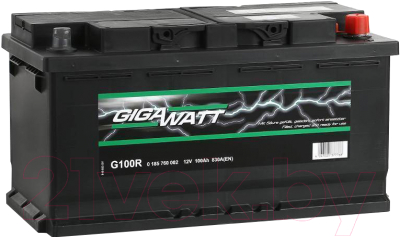 Автомобильный аккумулятор Gigawatt G100R / 600402083 (100 А/ч)