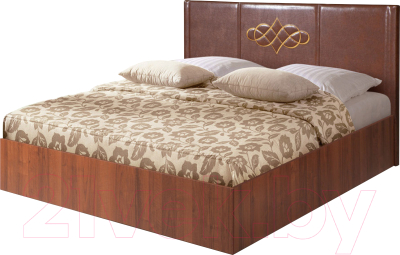 Двуспальная кровать Мебель-Парк Аврора 3 200x160 (темный)