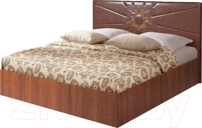 Двуспальная кровать Мебель-Парк Аврора 5 200x160 (темный)