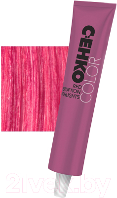 Крем-краска для волос C:EHKO Red Eruption Highlights для прядей R-V (60мл, красный-фиолетовый)