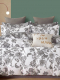 Комплект постельного белья GoodNight Сатин Делюкс 15 2сп с евро / 341028 (50x70, с компаньоном) - 