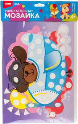 Изображение товара Набор для творчества Lori Увлекательная мозаика. Собачка-пилот / Км-009
