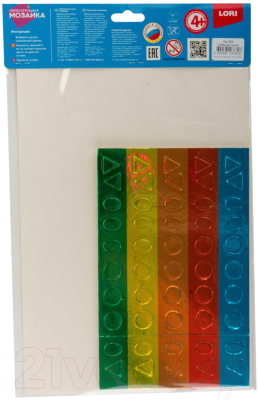 Изображение товара Набор для творчества Lori Увлекательная мозаика. Собачка-пилот / Км-009