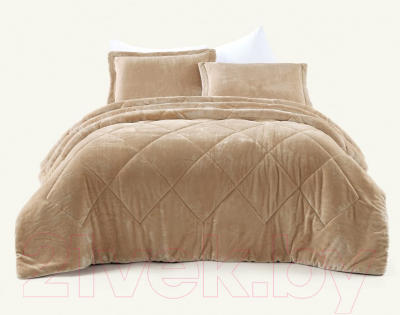 Набор текстиля для спальни Arya Шерпа Leron 8680943220059 (230x250, бежевый)