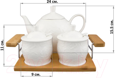 Набор для чая/кофе Elan Gallery Белые розы / 860023