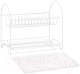 Миниатюра изображения товара Сушилка для посуды El Casa Люкс с поддоном / 670174 (белый)