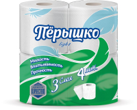 Туалетная бумага Перышко 3х-слойная (4рул) - 