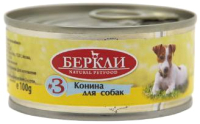 Влажный корм для собак Berkley Local №3 с кониной / 75503 (100г) - 