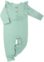 Комбинезон для малышей Amarobaby Fashion / AB-OD21-FS52/13-74 (зеленый, р. 74) - 