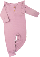 Комбинезон для малышей Amarobaby Fashion / AB-OD21-FS52/06-56 (розовый, р. 56) - 
