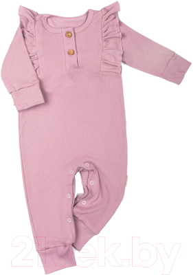 Комбинезон для малышей Amarobaby Fashion / AB-OD21-FS52/06-74 (розовый, р. 74)