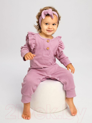 Комбинезон для малышей Amarobaby Fashion / AB-OD21-FS52/06-86 (розовый, р. 86)