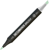 Маркер перманентный Sketchmarker Brush Двусторонний G113 / SMB-G113 (бледно-зеленый) - 