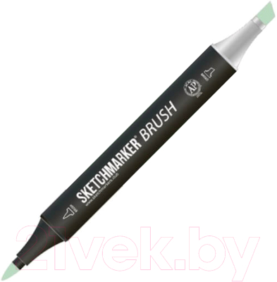 Маркер перманентный Sketchmarker Brush Двусторонний G113 / SMB-G113 (бледно-зеленый)