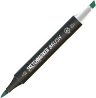 Маркер перманентный Sketchmarker Brush Двусторонний G120 / SMB-G120 (темно-зеленый) - 