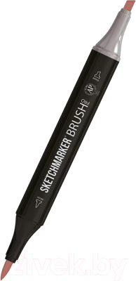 Маркер перманентный Sketchmarker Brush Двусторонний R14 / SMB-R14 (морозная слива)