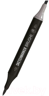 Маркер перманентный Sketchmarker Brush Двусторонний SG1 / SMB-SG1 (простой серый 1)
