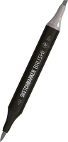 Маркер перманентный Sketchmarker Brush Двусторонний SG4 / SMB-SG4 (простой серый 4) - 
