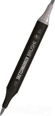 Маркер перманентный Sketchmarker Brush Двусторонний SG4 / SMB-SG4 (простой серый 4)