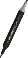 Маркер перманентный Sketchmarker Brush Двусторонний TG3 / SMB-TG3  (тонированный серый 3) - 