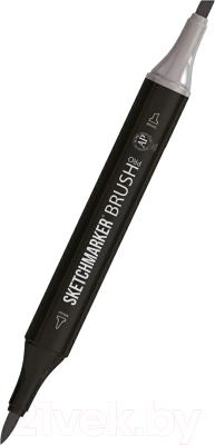Маркер перманентный Sketchmarker Brush Двусторонний TG3 / SMB-TG3  (тонированный серый 3)