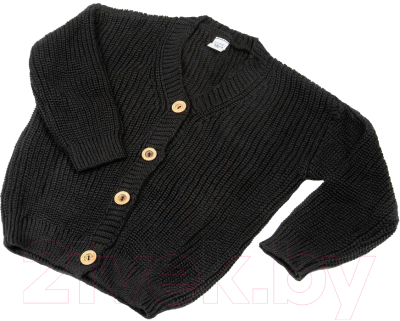 Кардиган детский Amarobaby Knit / AB-OD21-KNIT19/09-134 (черный, р.134)