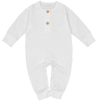 Комбинезон для малышей Amarobaby Fashion / AB-OD21-FS501/33-56 (молочный, р. 56) - 
