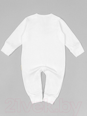 Комбинезон для малышей Amarobaby Fashion / AB-OD21-FS501/33-56 (молочный, р. 56)