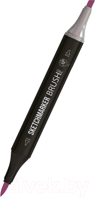 Маркер перманентный Sketchmarker Brush Двусторонний V101 / SMB-V101  (фиолетовый ирис)