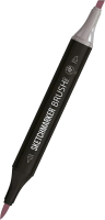 Маркер перманентный Sketchmarker Brush Двусторонний V91 / SMB-V91 (тусклый фиолетовый) - 