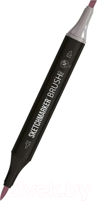 Маркер перманентный Sketchmarker Brush Двусторонний V91 / SMB-V91 (тусклый фиолетовый)