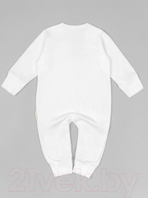 Комбинезон для малышей Amarobaby Fashion / AB-OD21-FS501/33-74 (молочный, р. 74)