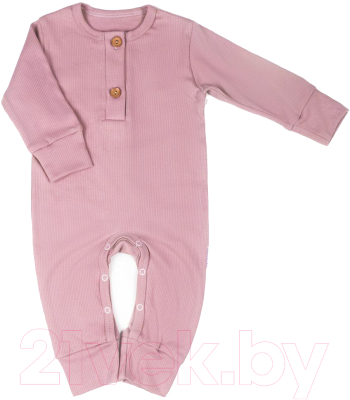 Комбинезон для малышей Amarobaby Fashion / AB-OD21-FS501/06-56 (розовый, р. 56)