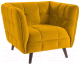 Миниатюра изображения товара Кресло мягкое Signal Castello Velvet 1 (Bluvel68 карри/венге)