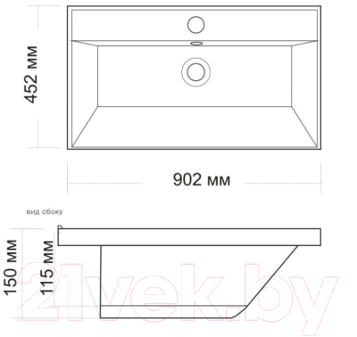 Умывальник Madera Classica 90