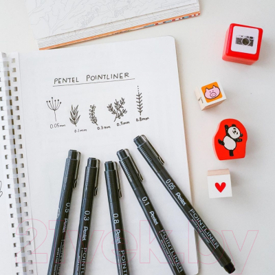 Изображение товара Ручка капиллярная Pentel Pointliner / S20P-3A