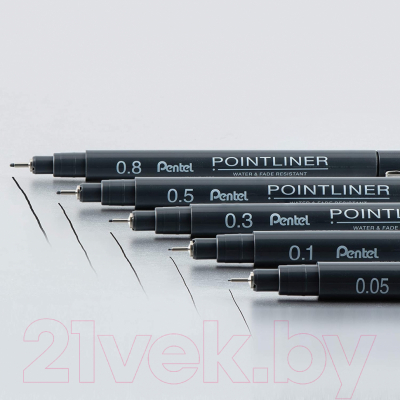 Изображение товара Ручка капиллярная Pentel Pointliner / S20P-5A