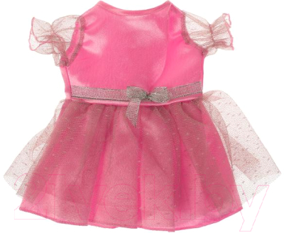 Аксессуар для куклы Карапуз Платье розово-белое / OTF-2205D-RU