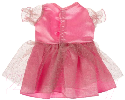 Аксессуар для куклы Карапуз Платье розово-белое / OTF-2205D-RU