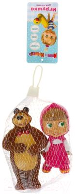 Изображение товара Набор игрушек для ванной Капитошка Маша и Медведь / 117R-PVC