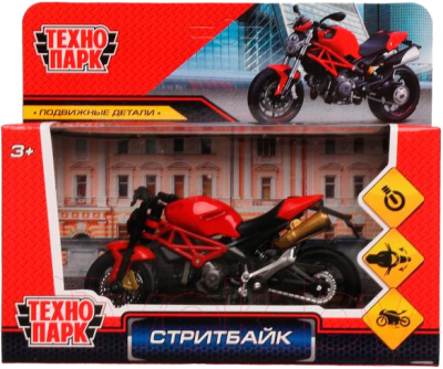 Мотоцикл игрушечный Технопарк Стритбайк / 2004I099-R2