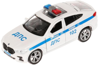 Автомобиль игрушечный Технопарк BMW X6 Полиция / X6-12POL-WH - 