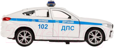 Автомобиль игрушечный Технопарк BMW X6 Полиция / X6-12POL-WH