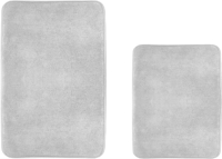 Набор ковриков Home One С эффектом памяти / 372208 (51x81/43x61, светло-серый) - 