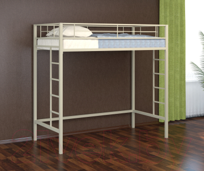 Кровать-чердак Формула мебели Севилья-1.1 / С1/1.1 (белый) - Пример кровати другого оттенка в интерьере
