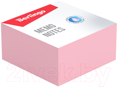 Блок для записей Berlingo Standard / ZP7618 (розовый)