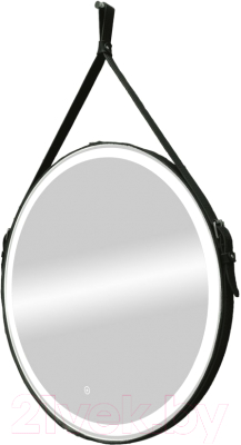 Зеркало Континент Millenium Black Led D 65 (натуральная кожа, бесконтактный сенсор, черный)