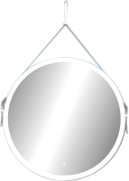 Зеркало Континент Millenium White Led D 65 (натуральная кожа, бесконтактный сенсор, белый) - 