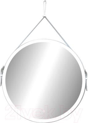 Зеркало Континент Millenium White Led D 65 (натуральная кожа, бесконтактный сенсор, белый)