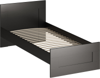 Односпальная кровать Mio Tesoro Сириус 80x200 2.02.04.160.5 (дуб венге) - 